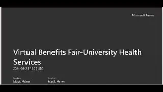 Virtual Benefits Fair - University Health Services