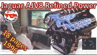 1996 'Refined power' Jaguar AJ-V8 rare launch brochure. History Technical specifcations XK8 XKR X100