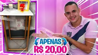FAÇA EM CASA - MESA DE CABECEIRA COM CANO PVC