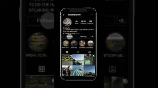 In 3D Phone instagram follow reminder animation mockups