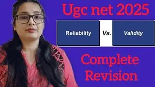 Reliability vs validity #ugcnet #important #paper1 #commerceunit #researchmethods #management 