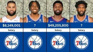 PHILADELPHIA 76ERS PLAYERS RANKED BY SALARIES 2024-2025