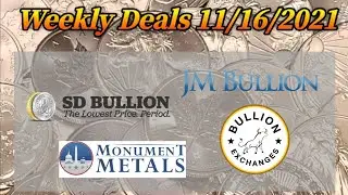 Weekly Online Bullion Deals 11/16/2021 | Stacking Kat