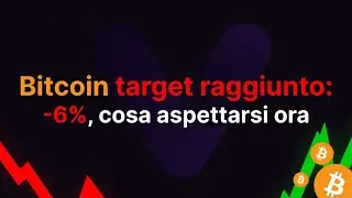 Bitcoin target raggiunto: -6%, cosa aspettarsi ora