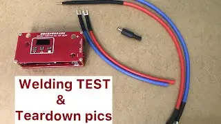 Portable Transistor Mini Spot Welding Machine for 18650 - welding test & teardown pics