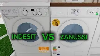 ROBLOX! SPIN RACE! INDESIT MY TIME 7 KG VS ZANUSSI 6 KG. 1400 RPM