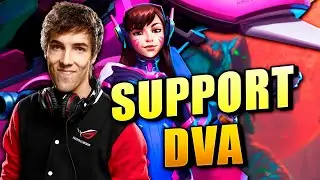 Видео игрового процесса за D.Va в роли саппорта от Grubby в Heroes of the Storm 2021.
