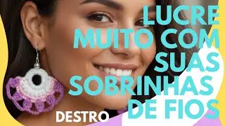 🌷50D VENHA LUCRAR MUITO COM SUAS SOBRINHAS FAZENDO BRINCOS #atelievickchick #brincodecroche