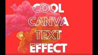 Cool Video Text Effect in Canva 😳🔥 #canva