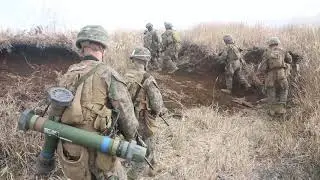 U.S. Marines conduct platoon attack ranges during Fuji Viper 21.1 (2020)