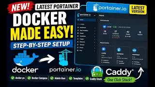 Manage Docker Like a Pro with Portainer (Step-by-Step Setup + Caddy Stack)