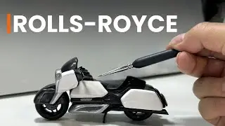 Sculpting a ROLLS ROYCE-AI motorcycle in clay: Step-by-Step Instructions