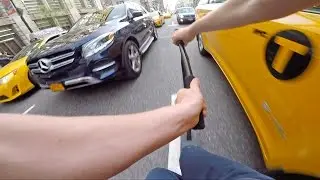 DODGING TRAFFIC IN NYC!