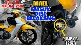 #814 PASANG DISC BELAKANG SI MAEL | RG SPORT| SPORTRIM 125ZR BUNGA LAWANG