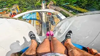 Vertical Raft WaterSlide at Le Vele Acquapark