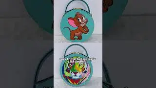 Handmade leather round bag, how do you like? 🥰 Can customize any hand-painting you like
