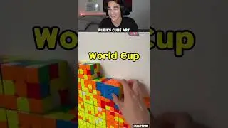 Rubiks Cube Art For World Cup