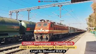 22685 Yesvantpur - Chandigarh Karnataka Sampark Karanti Exp. #indianrailways  #samparkkrantiexpress