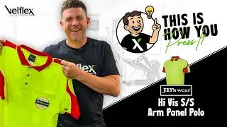 Как гладить термопрессом поло с высокой видимостью (поло JB&rsquo;s Wear SS Panel Polo) | Советы по гла...