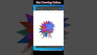 ❤️Star using python turtle 🐢 graphics || 