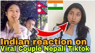 INDIAN reaction on Nepal| Viral Nepali Romantic Couple Tiktok videos| Crazzy Pikku