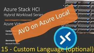 AVD On Azure Local - 15 (Optional) Installing Custom Language Pack