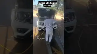 Bolero bs6 engine washing #automobile #blackbolero #boleroscorpio #bolero #washing #blackscorpio