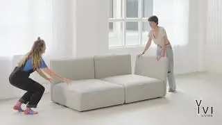 Yvi Living: Modulares Sofa NICA - ein Sofa, viele M&ouml;glichkeiten.