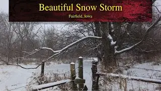 Beautiful snow storm in Fairfield, Iowa &bull; December 29, 2020