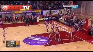Radnički Kragujevac : Crvena zvezda Telekom 73:78 | Ceo meč [ABA League 16. kolo | 11.1.2014]