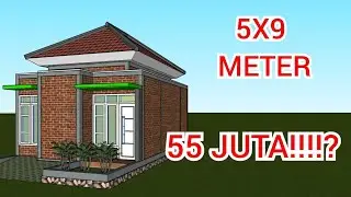 Animasi Rumah Minimalis 5X9 Meter Dengan 2 Kamar Tidur 50 Juta!!!