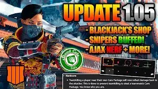 COD BO4 HUGE UPDATE 1.05 -  Ajax NERF, Blackjack Shop, Speed Cola in Zombies, Bug Fixes & more!