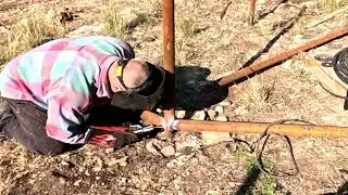 Game fence goes up - 6ft wire fence goes up