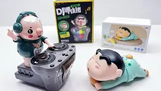 Electric Toy Unboxing | DJ Pig 🐷 | Crawling Crayon Shin-chan | Mechanical Ship 🚢 | ASMR | Toy Review