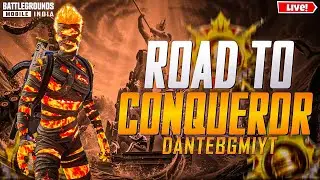 Day 3- ROAD TO CONQUEROR WITH 14KD 🇮🇳😎 | NEW 4.2 UPDATE #bgmi #bgmilive #rankpush #livestream