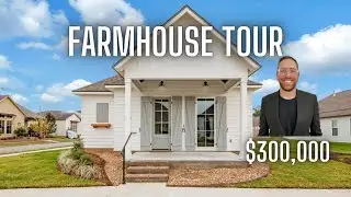$300,000 Farmhouse in Carencro LA New Construction Home Tour Couret Farms Manuel Builders Lafayette