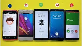 Ringing incoming call Lenovo S820 + Huawei Y5 2 + Nokia C01 + BQ 5518 + LG Q6