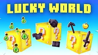 начинаю играть в новую сборку Lucky World Invasion в Minecraft