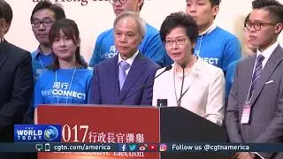 Carrie Lam elected first female chief executive of Hong Kong