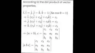 SCALAR TRIPLE PRODUCT.|| VECTORS ANALYSIS ||VECTOR CALCULUS ||CLASS 11 PHYSICS  VECTOR | NEET|JEE
