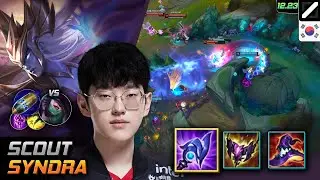 Scout Mid Синдра Build Буря Людена Удар на опережение - LOL KR 12.23