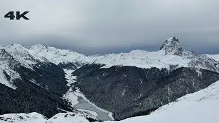 Pyr&eacute;n&eacute;es Atlantiques - Ossau Valley - Snowy Mountains Nature Video 4K