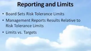 Bank Training Program: Reporting and Limits