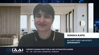 IAAI 2024 - Interview Sonika Kapil, AI & App Chief Architect @Microsoft