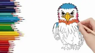 How to Draw an Egg, Eye, and Eagle easy Step-by-Step | Drawing for Beginner, girls and boys | #Kidko