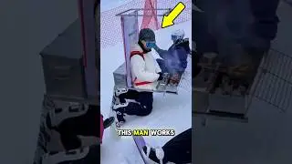 This Skier Cooks Meat on Man 😂