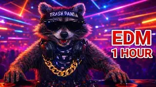 🦝 Powerful EDM Workout Mix 1 Hour+ | Bass Boosted 🔥