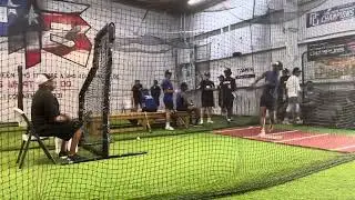 BP with Head Coach Johnny Cardenas of the Stephen F Austin University Baseball.