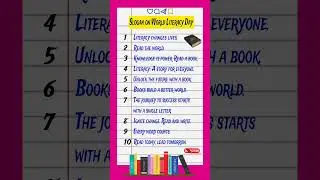 International Literacy Day 2025 || Saksharata Divas Slogan || world Literacy Day Slogan #education