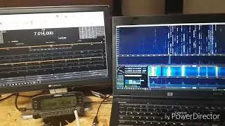 Yaesu ft-950 + sdr panadapter